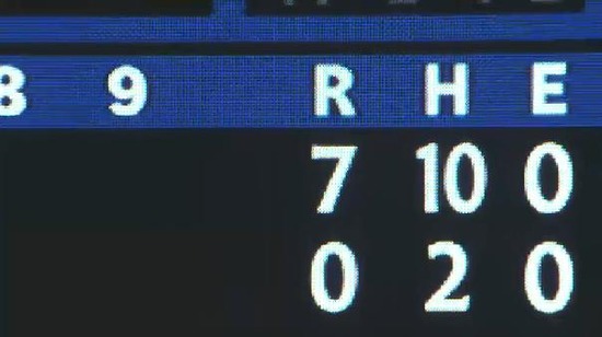 3回表3山田走者一掃3点タイムリー2ベース牧田KO (8)