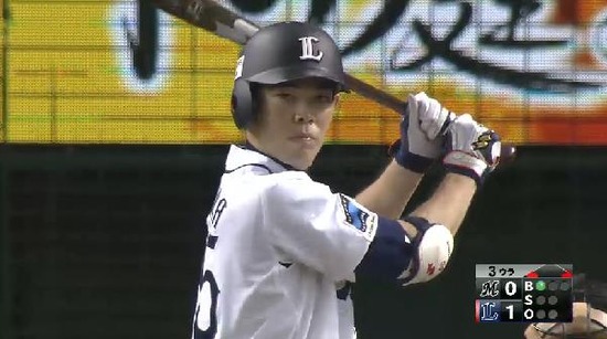 ３回裏３秋山３ラン (1)