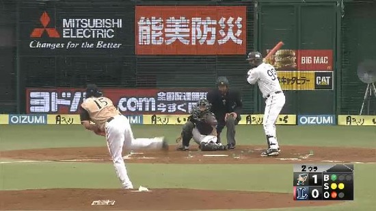 2回裏1メヒア三振