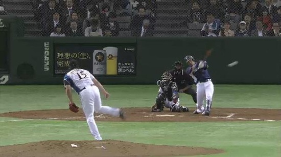 4回表1浅村ヒット