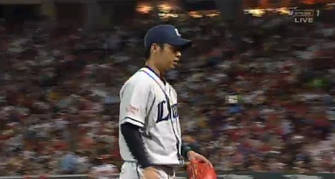 ６回裏１十亀降板