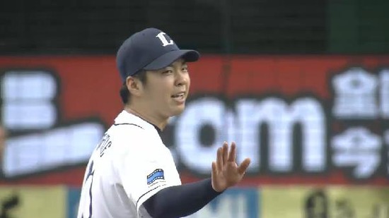 ７回表２北川併殺