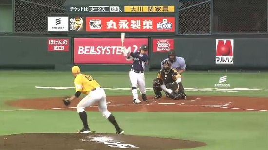 3回表1栗山ヒット (1)