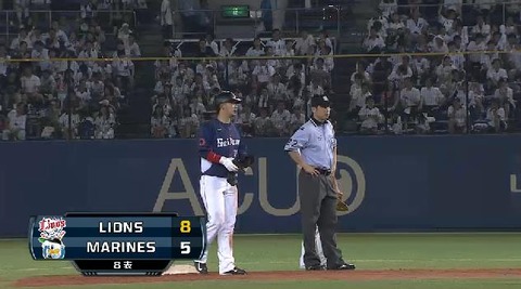 ８回表８浅村タイムリー (1)