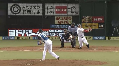 ３回裏１炭谷ヒット金子バント