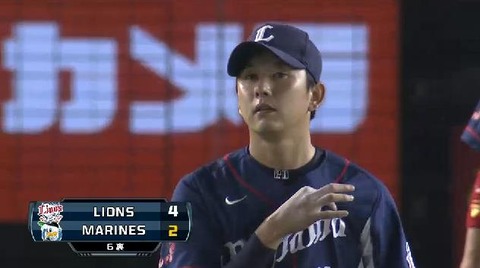 ６回表５サブローのタイムリー (1)