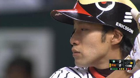 １２回裏５柳田三振 (4)