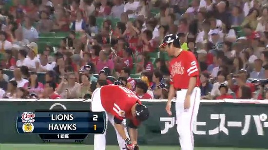 1回裏1今宮2ベース、イデホタイムリー (1)