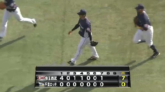７回裏１加藤セカンドゴロ、十亀７回無失点 (1)