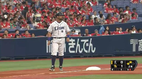 2回表1メヒア浅村連続ヒット (2)