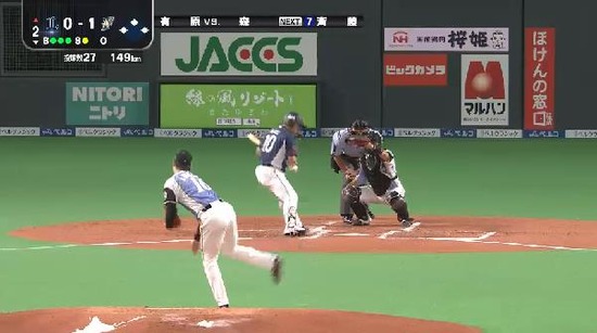 2回表１森フォアボール