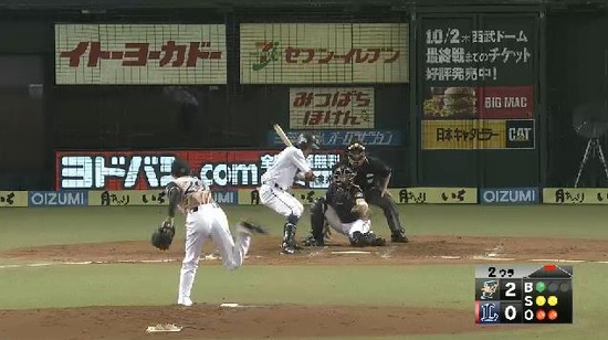 2回裏2秋山斉藤連続三振 (2)