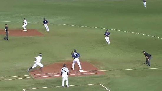 １回裏３福浦セカンドゴロ無失点 (3)