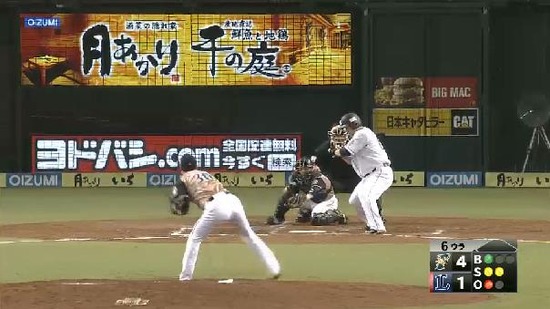 ６回裏２おかわり三振 (1)