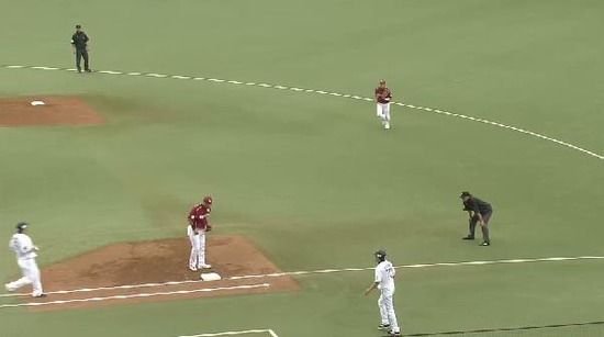 1回裏３中村凡退 (2)