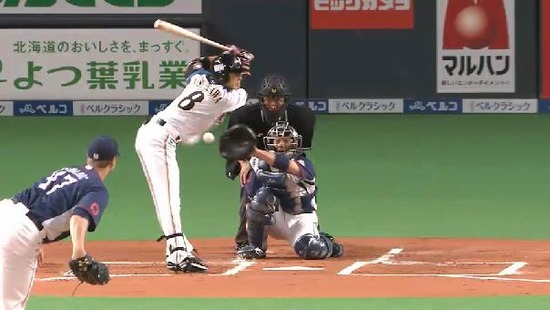 1回裏２西川デッドボール