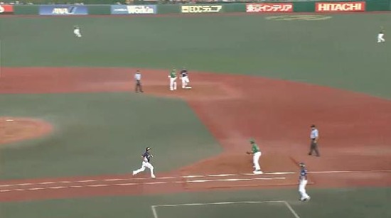 １回表２渡辺バント