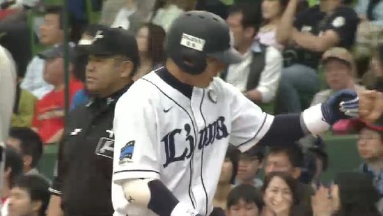 ３回裏１栗山ヒット (1)