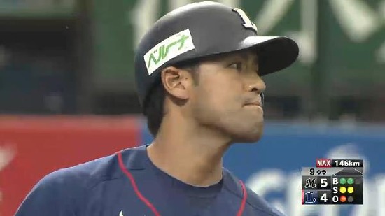 ９回裏１木村三振 (3)