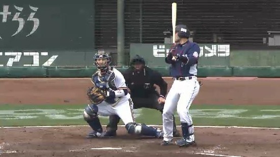 4回表5炭谷三振