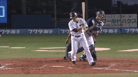 7回裏2ピンチ1塁2塁サブロー三振ガッツポ (2)