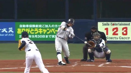 3回表1栗山HR (2)