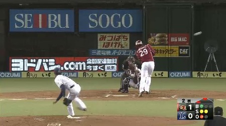 ２回表１四死球３つ (1)