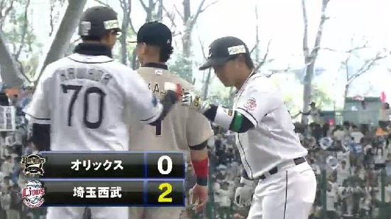 4回裏4森タイムリー