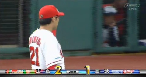 ２回表２アブレイユ内野ゴロ１点