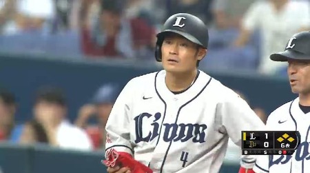 6回表2鬼崎ヒット満塁 (2)