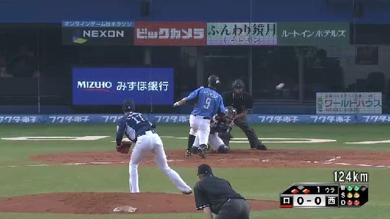 1回裏4連続四死球2アウト満塁 (1)