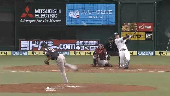 ４回裏１浅村ヒット