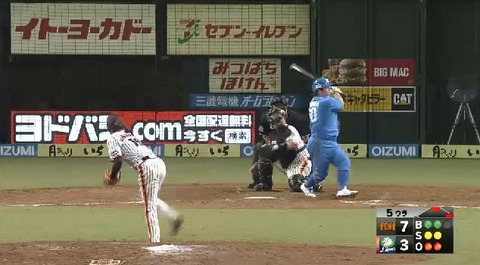 5回裏3中村三振 (2)