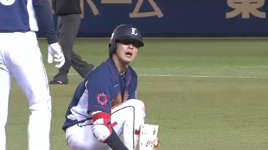 ６回表１金子セーフティ盗塁失敗 (2)