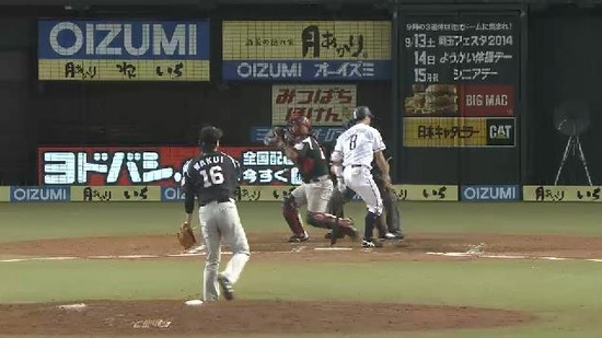 ６回裏１渡辺三振