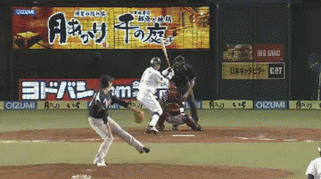 ５回表３栗山タイムリー (1)