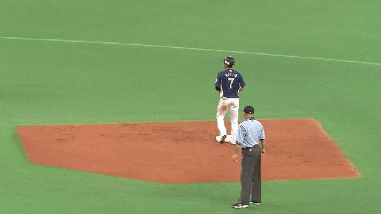 ７回表１ボーク２塁