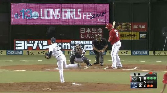 6回表2エル四球武隈 (2)