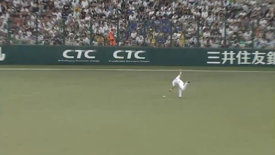 ５回表２バント２塁ヘルマンタイムリー (5)