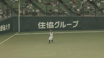 ８回表３栗山ファインプレー (1)