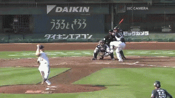 ９回表２浅村タイムリー (1)