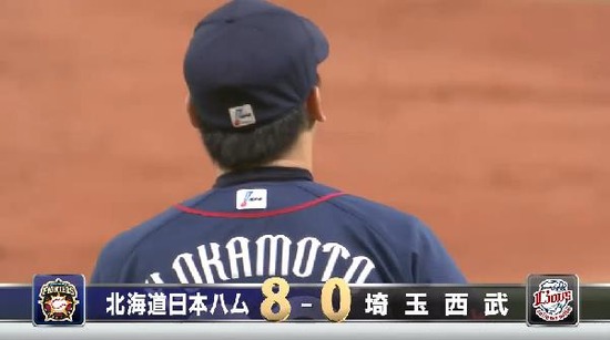 ５回裏５レアード満塁弾 (2)