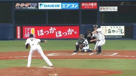 6回表1中村四球秋山フォアボール (1)