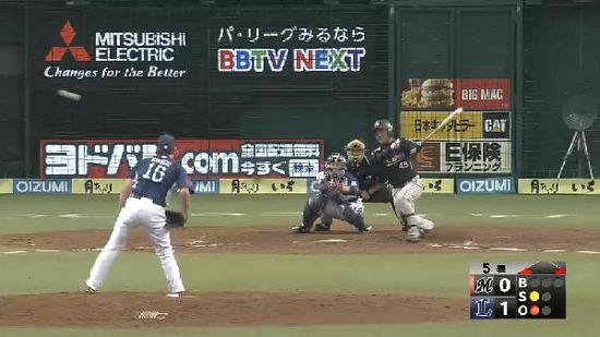 ５回表３田村タイムリー同点 (1)