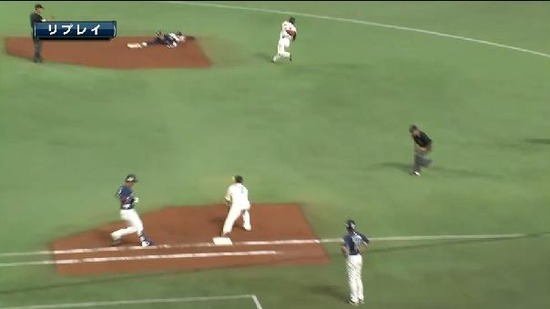 ３回表５浅村併殺 (3)