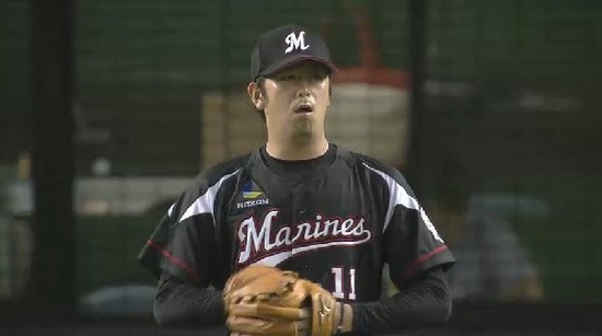 ３回裏２外崎バント炭谷セーフ１塁３塁ノーアウト (3)