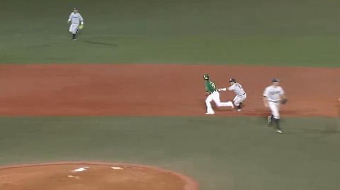 3回裏3西田投手ゴロ