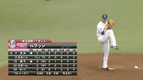 1回表１ルブラン