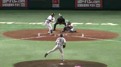 ４回裏柳田三振