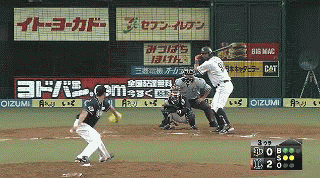 ３回裏１メヒアHR (1)